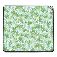 Tapis de pique-nique en toile extra large 200x200 pour l'extérieur, design imprimé personnalisé, imperméable, avec sangle en cuir, luxe