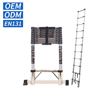<span class=keywords><strong>Escalera</strong></span> Telescópica Recta <span class=keywords><strong>de</strong></span> <span class=keywords><strong>Acero</strong></span> <span class=keywords><strong>de</strong></span> 30 cm, Barra <span class=keywords><strong>de</strong></span> Apoyo, Estilo <span class=keywords><strong>de</strong></span> Diseño Industrial, Plegable y Extensible <span class=keywords><strong>para</strong></span> Uso en Exteriores y Apartamentos - Product Image 1