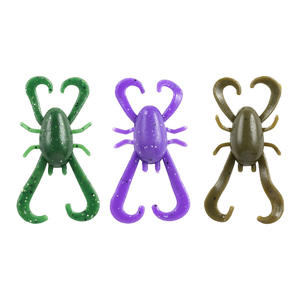 Pack <span class=keywords><strong>de</strong></span> 10 leurres souples artificiels en acier inoxydable, style araignée imitation requin, avec hameçons <span class=keywords><strong>de</strong></span> jigging <span class=keywords><strong>pour</strong></span> achigan, <span class=keywords><strong>pour</strong></span> crevettes et <span class=keywords><strong>vers</strong></span> transformables - Product Image 5