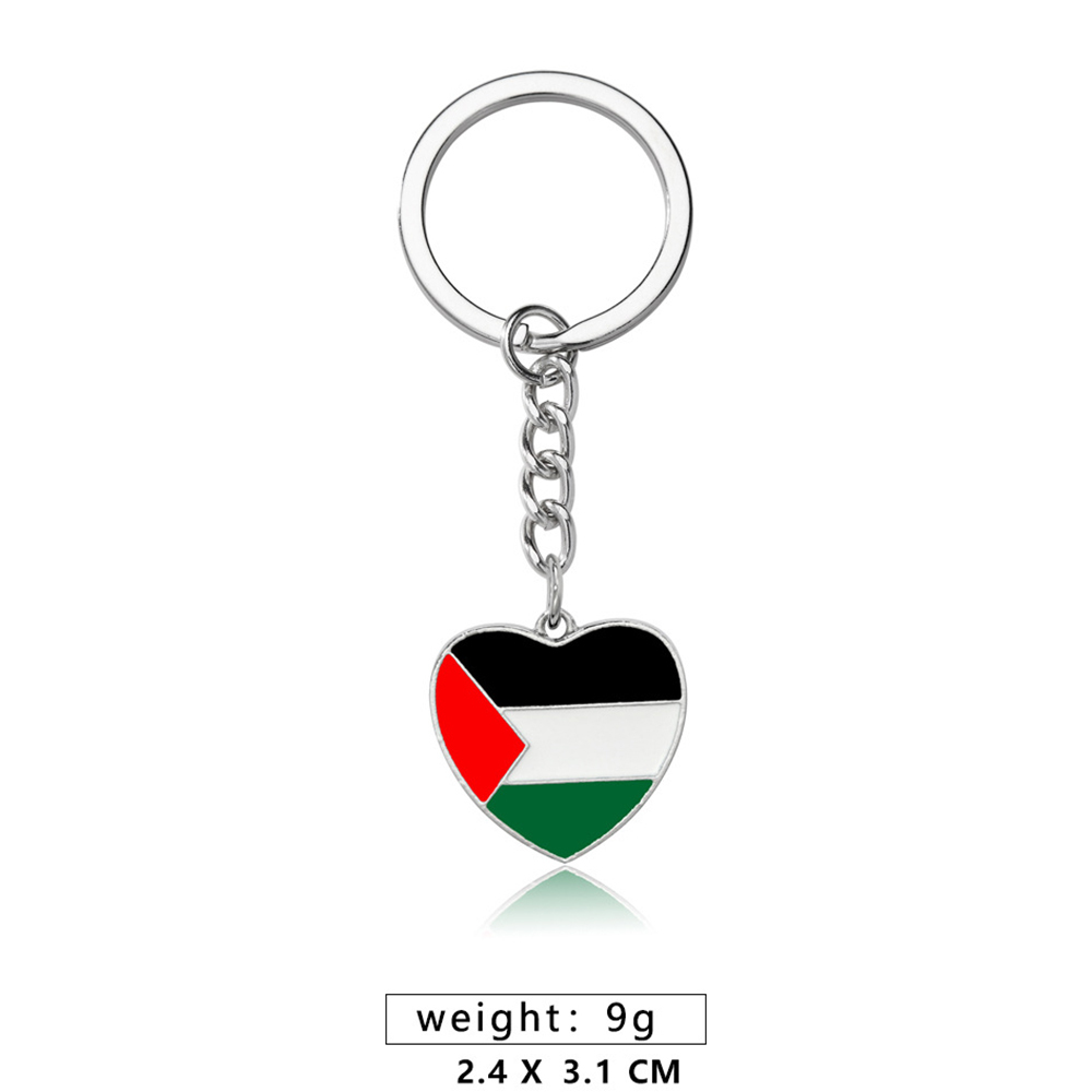 Custom Palestinian Key Chain - Handmade Metal Keyring with Peace Symbol ...
