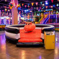 Machine de Bull Riding Gonflable Commerciale pour Parc d'Attractions, Jeu de Démonstration de Taureau Mécanique Extérieur avec Armoire de Contrôle