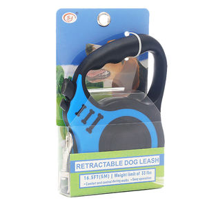 Al por mayor logotipo personalizado Mango antideslizante fuerte plástico y <span class=keywords><strong>nylon</strong></span> retráctil perro caminar correa para mascotas para perros - Product Image 2