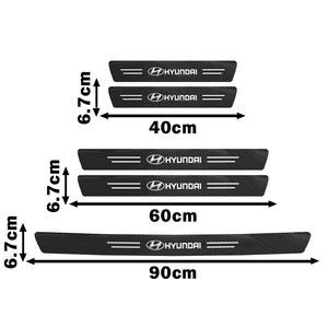 Plaque <span class=keywords><strong>de</strong></span> protection anti-rayures pour <span class=keywords><strong>seuil</strong></span> <span class=keywords><strong>de</strong></span> <span class=keywords><strong>porte</strong></span> <span class=keywords><strong>de</strong></span> voiture, bande autocollante pour Sonata Azera Coupe SantaFe Genesis Accent Accessoires DM - Product Image 2