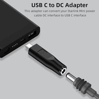 2 Pack Usb C Mannelijke Dc Vrouwelijke Voedingskabel Adapter Nieuwe Pc Compatibel 20V/65W + Type-C Pd Bron Werkt Starlink Mini Desktop Laptop