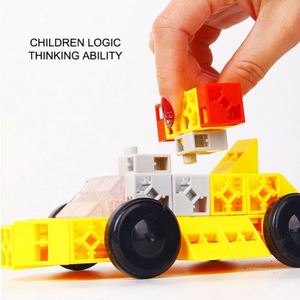 2020 New Baby Kids Educational ABS <b>Plastic</b> Magic Bricks Toys Custom <b>Blocks</b> 3D Car DIY Building <b>Blocks</b> for Kids - Product Image 4