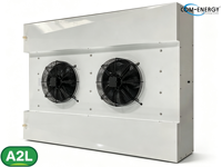 Évaporateur professionnel à double alimentation en air de la série DH pour usine de transformation alimentaire, faible bruit, haute efficacité, unité de réfrigération
