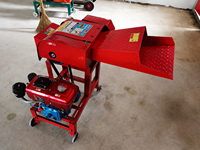 Henglu Nouveau Broyeur de Fourrage Diesel Mini en Métal pour Ensileuse, Coupe-Graine de Maïs et Pailles, pour Alimentation du Bétail, Hacheuse de Fourrage Efficace