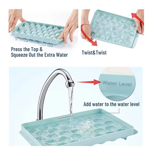 Top Seller BPA-Free <strong>Mini</strong> Round Ice Ball Maker Mold Ice Cube Tray with Lid and Scoop for Ice Cream Tools - Product Image 5