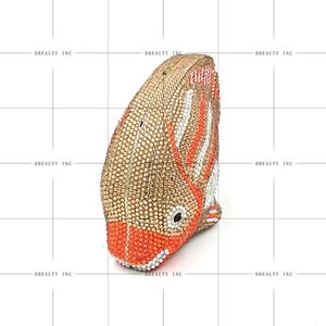 Women's Fish Rhinestone Crystal Classic Casual Purses Mini Formal Party Evening Bag Prom <b>Wedding</b> Clutches <b>Handbag</b> - Product Image 3