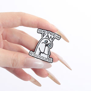 เข็มกลัดเคลือบข้อความภาษาสเปนแบบตลกไม่มีฉันกระทะไม่มี tengo autocontrol สร้างสรรค์เข็มกลัดป้ายเครื่องประดับของขวัญสำหรับเพื่อน - Product Image 4