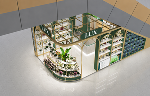 Nouveau Modèle LUX – Comptoir de Magasin de Fleurs en Acrylique Personnalisé, Conception Professionnelle pour Centre Commercial, Kiosque de Magasin - Product Image 5