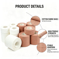 Bande adhésive élastique EAB, bandage sportif résistant, vente en gros de bandages élastiques, bande de maintien élastique