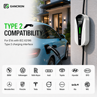 Chargeur EV portable Type 2 3kW 3,4kW 3,6kW 3,7kW 16A Monophasé 220V Prise Schuko 3 Broches Station de Recharge d'Urgence pour Voiture