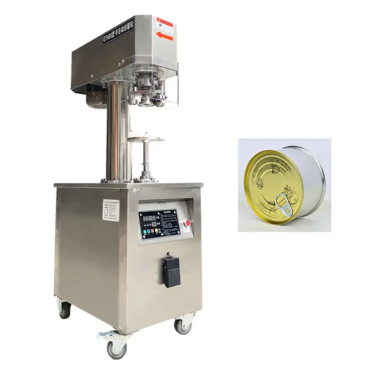 halbautomatische elektrische dosenmaschine für tee kaffee pulver metalldosenversiegelungsmaschine