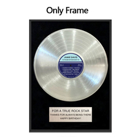 Affiche en aluminium noir or platine disque vinyle avec Plaque personnalisée bon marché