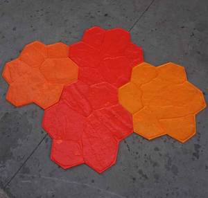 Patio piedra jardín piedra estampada hormigón moldes sello estera - Product Image 2