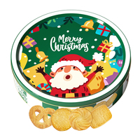 Biscuits au beurre OEM 340g en boîte, marque privée, fournisseur en gros, biscuits croustillants de style européen
