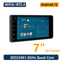 Radio de Coche Android LODARK N2 de 7 Pulgadas para Toyota Corolla Hilux, Android 12, SSD2386, Pantalla IPS, GPS, Navegación, CarPlay Inalámbrico