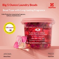 140 capsules de lessive parfumées à la rose romantique 5-en-1 longue durée pour vêtements, en coffret cadeau