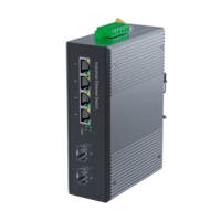 Switch Ethernet Gigabit Industrial de 4 Puertos RJ45, 2 SFP, 12G, Backplane, Sin Administración, IP40
