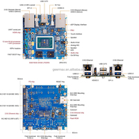 Carte de développement IA et périphériques IA haut de gamme Orange Pi 6 24G 16G 8G avec RAM LPDDR5 et CPU 12 cœurs 64 bits Orange Pi 6 8GB 16GB 24GB