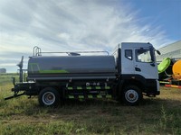 Camions-citerne Dongfeng à prix d'usine, capacité de 10 mètres cubes, avec réservoir d'eau en acier inoxydable, camion-citerne à eau à vendre