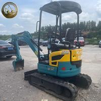 Excavadora Usada Kubota U17 Mini Excavadora de 1.7 Toneladas Japonesa con Giro de Cola Cero D902 16HP para Construcción y Jardinería