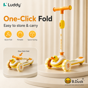 Poussette Tricycle Portable 3-en-1 Luddy Travel Pliable pour Bébé, Vélo d'Équilibre pour Tout-Petit, Porteur d'Extérieur 1-4 Ans - Product Image 3
