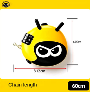 BI BEE, cerraduras de casco de bicicleta de acero, combinación de contraseña, <span class=keywords><strong>antirrobo</strong></span> para vehículos de carretera, motocicleta eléctrica, Scooter, casco de bloqueo de bicicleta - Product Image 2