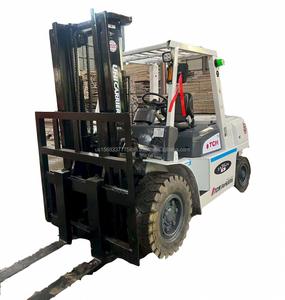Low Working Hours TCM 50 Used Diesel <b>Engine</b> 4WD Counterbalance Forklift 5ton 6m <b>Lifting</b> Height EPA CE TCM30 Forklift Truck - Product Image 1