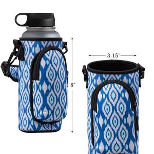 2024断熱ウォーターボトルスリーブ自転車ネオプレン自転車ウォーターボトルホルダー、ショルダーストラップボトルカバー付き高レベル - Product Image 4