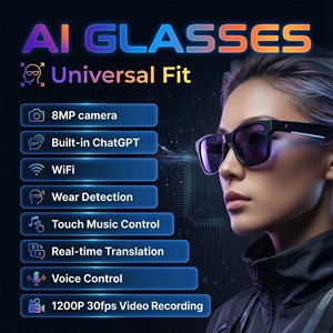 แว่นตาอัจฉริยะ <span class=keywords><strong>Source</strong></span> Factory IK-G1 รุ่น JL7018F ชิปควบคุมหลัก แบตเตอรี่ 290mAh <span class=keywords><strong>แปล</strong></span>ภาษาแบบเรียลไทม์ ประสิทธิภาพทรงพลัง ความละเอียด 1200P - Product Image 1