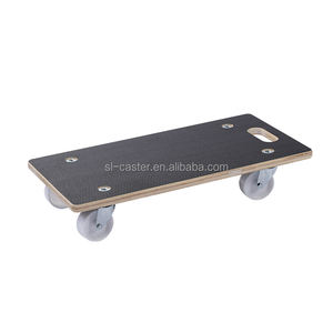 Carro de madera de alta calidad 300kg Carro de madera contrachapada recubierto de PVC Carro móvil antideslizante duradero - Product Image 2