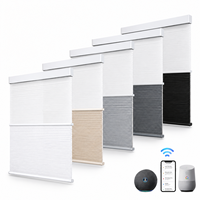 Persianas Celulares Inteligentes WiFi Tuya Motorizadas 2 en 1 Día y Noche con Filtro de Luz, Precio de Fábrica, Personalizables para Ventanas