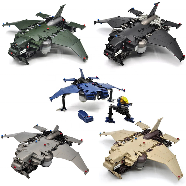 Wholesale 1/60 Block Set Transport Plan Plastic Model Kits Gift for Kids Star Alien War Scale Model Kits