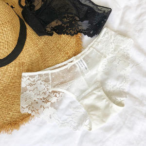 European American Sexy Lace Breathable Women's Hipster Underwear Mid-Rise Eco-Friendly Seamless Design Covers Buttocks - Product Image 3