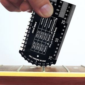 Instruments à cordes baroques jauge jauge d'action pour cordes règle métallique de poche pour basse électrique et guitare acoustique - Product Image 4