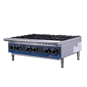 Commercial Cooking Range Restaurant Cooker Stainless Steel 6 Burner Hot Plates