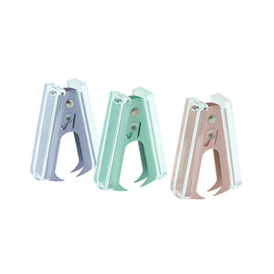 JSM pequeño Smart <span class=keywords><strong>Stepler</strong></span> 20 Manual 100 grapadora acrílico transparente herramientas de oficina en casa papelería 24/6 26/6 cabeza cuadrada de Metal - Product Image 5