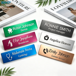 Botones Magnéticos Personalizados con Logotipo, Placas <span class=keywords><strong>de</strong></span> Identificación Magnéticas <span class=keywords><strong>de</strong></span> Acero Inoxidable para Personal, Empleados y Compañías - Product Image 1