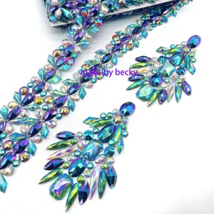 Nhà Máy Bán Buôn Sắt Trên Nhựa Cắt Tỉa Keo Trên Lỏng Lẻo Cho Túi Xách Hàng May Mặc Giày <span class=keywords><strong>Miami</strong></span> Lễ Hội Trang Phục Trong Kho - Product Image 6