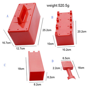 Snow Brick Mold Set 4Pcs Plastic <b>Building</b> <b>Block</b> Kit For Children Winter Play Tools - Product Image 3