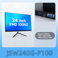 100-Hz-Gaming-Monitor 24-Zoll-FHD 1080P, AMD FreeSync, ultra dünne Bezels für Heim-und Büro-Desktop-Computer