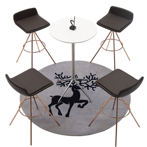 de Oro de <span class=keywords><strong>las</strong></span> piernas contemporánea de cuero hotel <span class=keywords><strong>restaurante</strong></span> de cuero negro contador altura Taburetes de bar con proveedor - Product Image 6