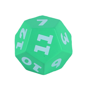 Khuyến mại bóp biểu tượng tùy chỉnh in chống căng thẳng cứu trợ PU bọt <span class=keywords><strong>12</strong></span> bên Yoga xúc xắc căng thẳng Bóng đồ chơi - Product Image 2