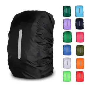 Benutzer definiertes Logo Reflektierende Sicherheit Outdoor Camping Wandern Wasserdichte Abdeckung für Schulreisen Camping Radfahren Rucksack Tasche Regenschutz