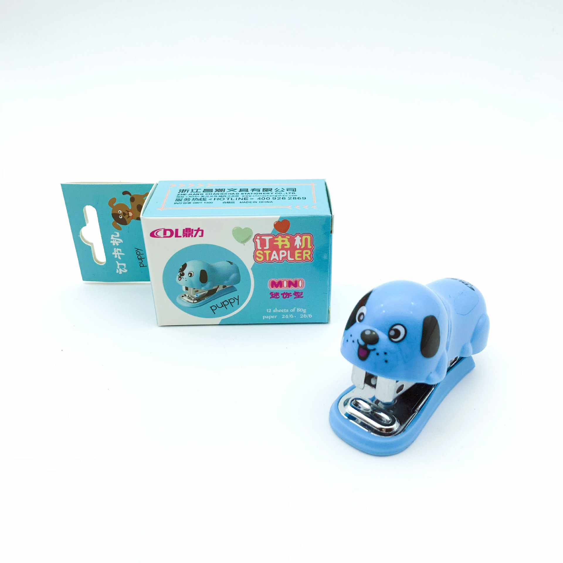 Степлер для щенков, милый мини-степлер с мультяшным рисунком, студенческие канцелярские принадлежности, офисные принадлежности, степлер, подарок