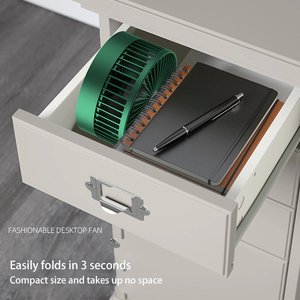 Ventola di raffreddamento ad aria ventilatore da tavolo circolatore aria forte flusso d'aria angolo regolabile a basso rumore silenzioso ventilatore pieghevole - Product Image 3