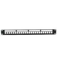 Hyconnect merek 16/24/48 Port Cat5e/Cat6/Cat6a/Cat7 Panel Patch-UTP/STP rak dudukan 24 Port Panel jaringan