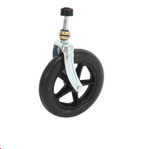 Conjunto de rueda delantera y horquilla para silla de ruedas manual de 6, 7 y 8 pulgadas con rodamientos de acero con alto contenido de carbono - Product Image 5
